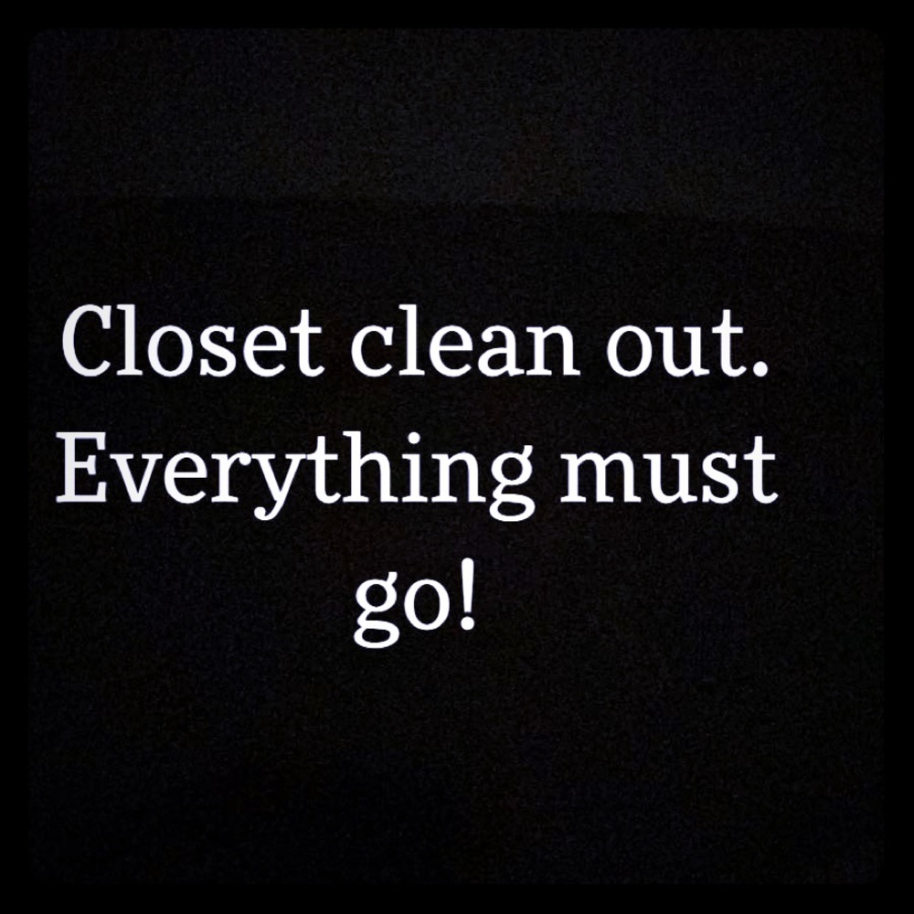 Closet clean out